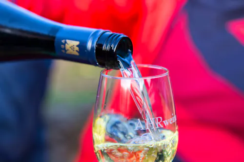 Weinprobe im Ahrtal - ein Glas köstlicher Ahrwein  &ndash; &copy; ©Julia Hermann - stock.adobe.com