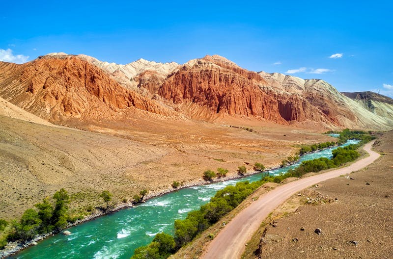 Fluss Kokemeren bei Kyzyl-Oi in Kirgistan - ©Lukas - stock.adobe.com