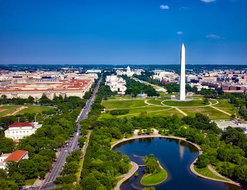 Das Washington Memorial in Washington D.C. an der Ostküste der Vereinigten Staaten von Amerika – © Bild von David Mark auf Pixabay