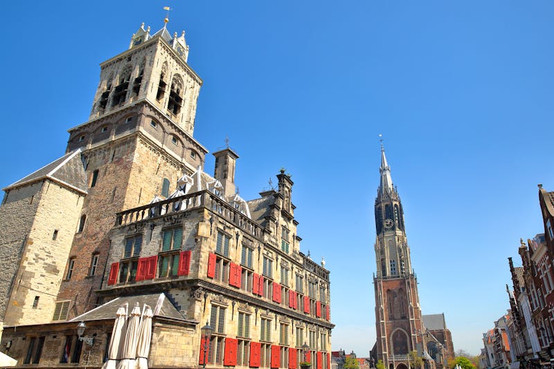 Rathaus und Nieuwe Kerk in Delft - ©©Christophe Cappelli - stock.adobe.com