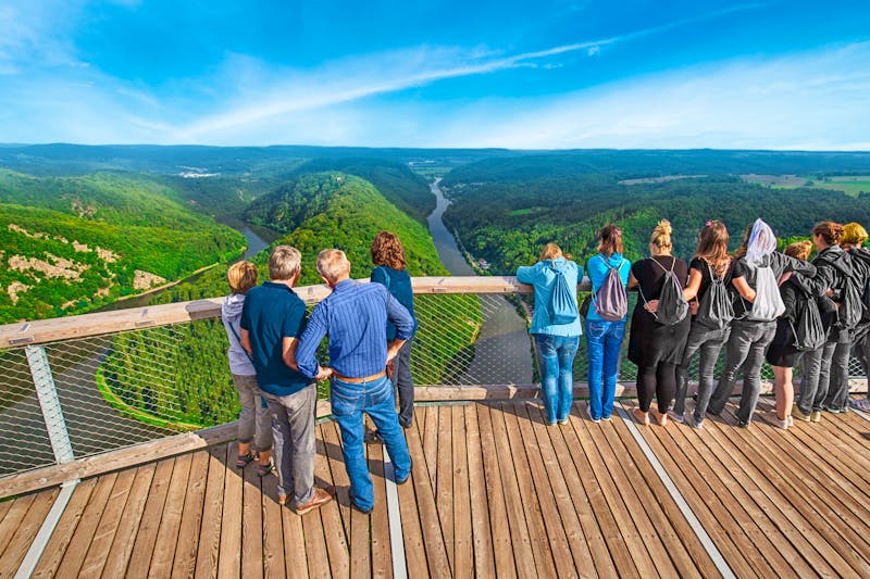 Baumwipfelpfad Saarschleife - Aussicht auf die Saar - ©Photoshooter - Adobe Stock