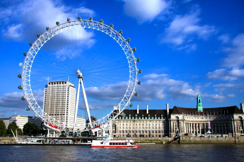 Das Riesenrad London Eye an der Themse - Großbritannien - ©Bild von iris Vallejo auf Pixabay