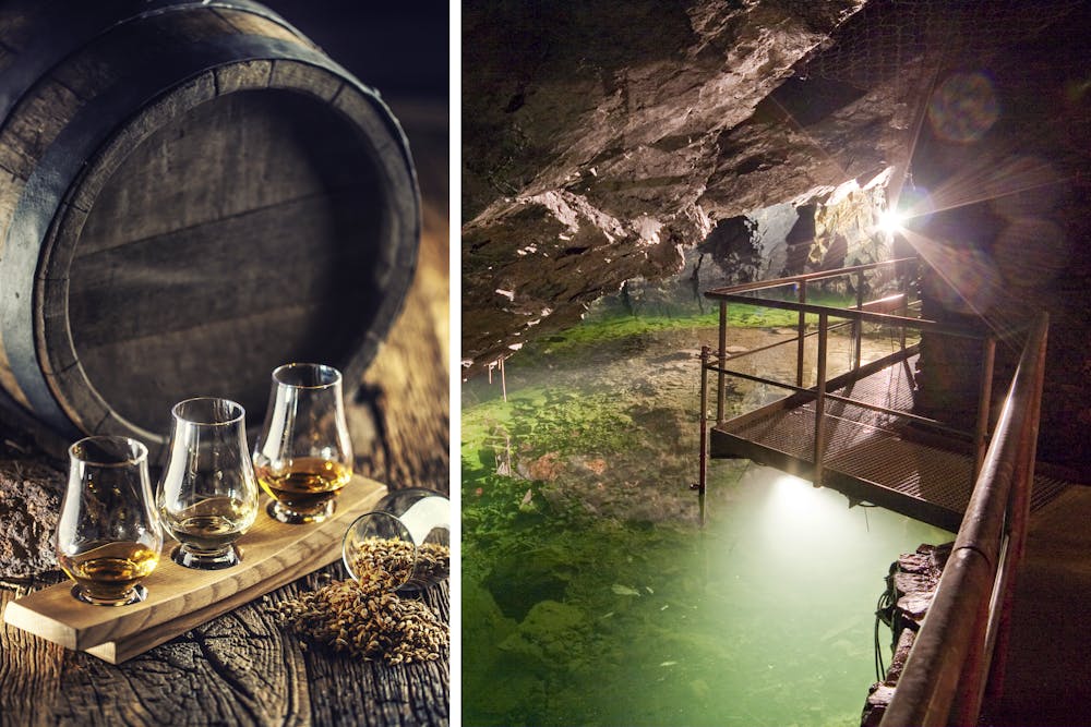 Whisky-Tasting im Besucherbergwerk Marie Louise Stolln in Berggießhübel  &ndash; &copy; Kurgesellschaft Bad Gottleuba-Berggießhübel & weyo - stock.adobe.com
