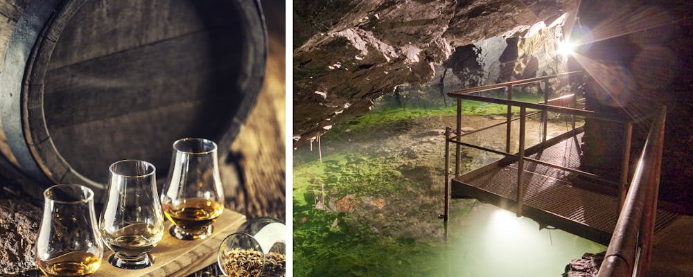 Whisky-Tasting im Besucherbergwerk Marie Louise Stolln in Berggießhübel  – © Kurgesellschaft Bad Gottleuba-Berggießhübel & weyo - stock.adobe.com