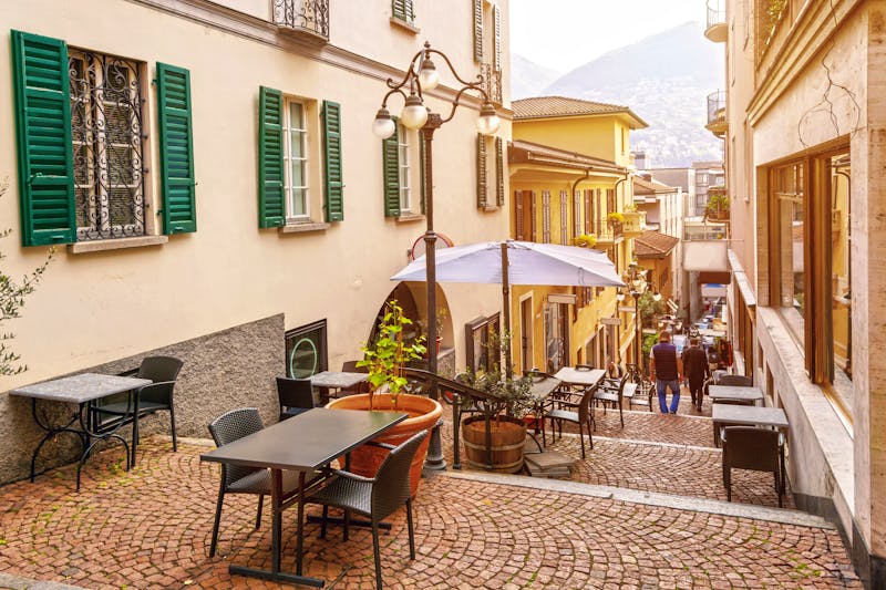 Urige kleine Gassen in der Altstadt von Lugano im Tessin - Schweiz - ©Mari79 - stock.adobe.com
