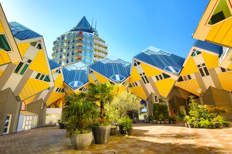 Die bekannten Cube-Häuser in Rotterdam - Niederlande - ©Nikolay N. Antonov - stock.adobe.com