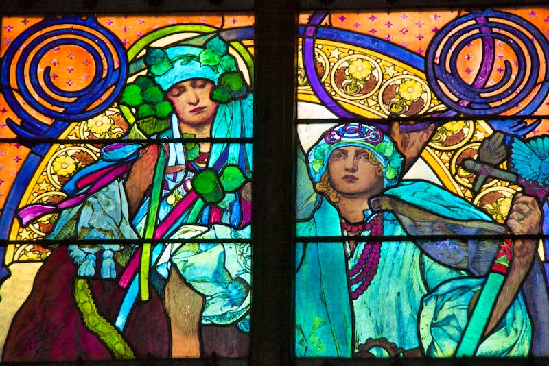 Prag - Alfons-Mucha-Fenster in der St. Vitus-Kathedrale - ©PixyNL - stock.adobe.com