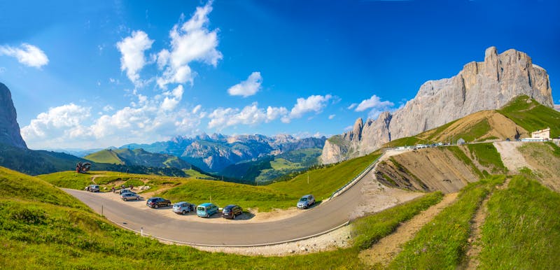 Dolomiten - Panorama am Sella-Pass  (2.240 Meter) - ©faber121 - stock.adobe.com