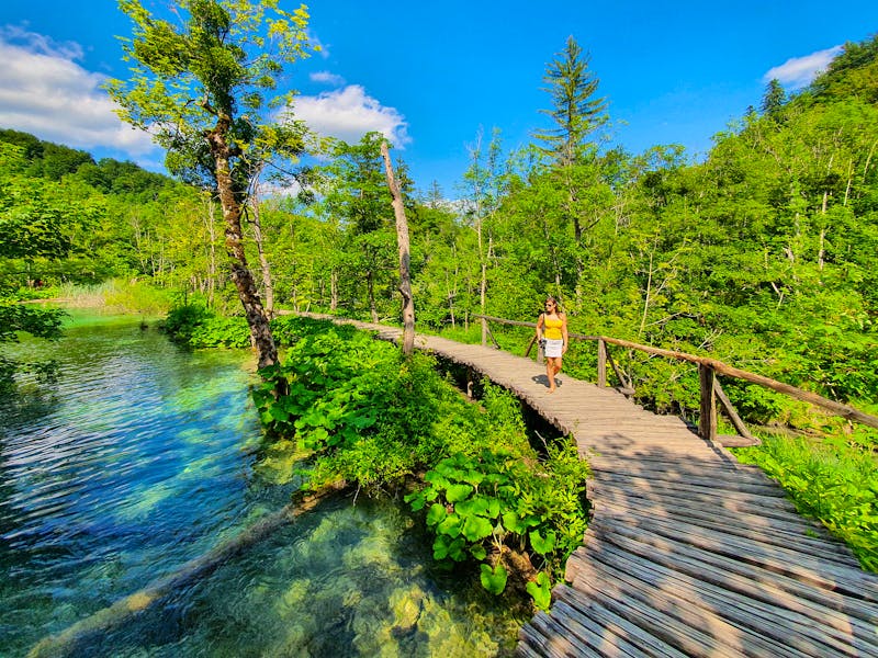 Wanderweg im Nationalpark Plitwitzer Seen - ©©helivideo - stock.adobe.com