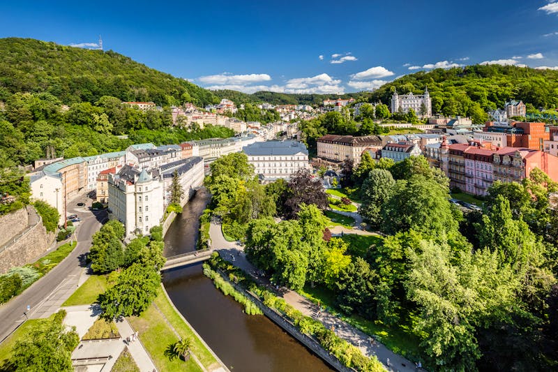 Karlsbad - Spa Hotel Thermal - Blick auf das Kurzentrum von Karlsbad – ©WWW.LUKASLEGI.COM