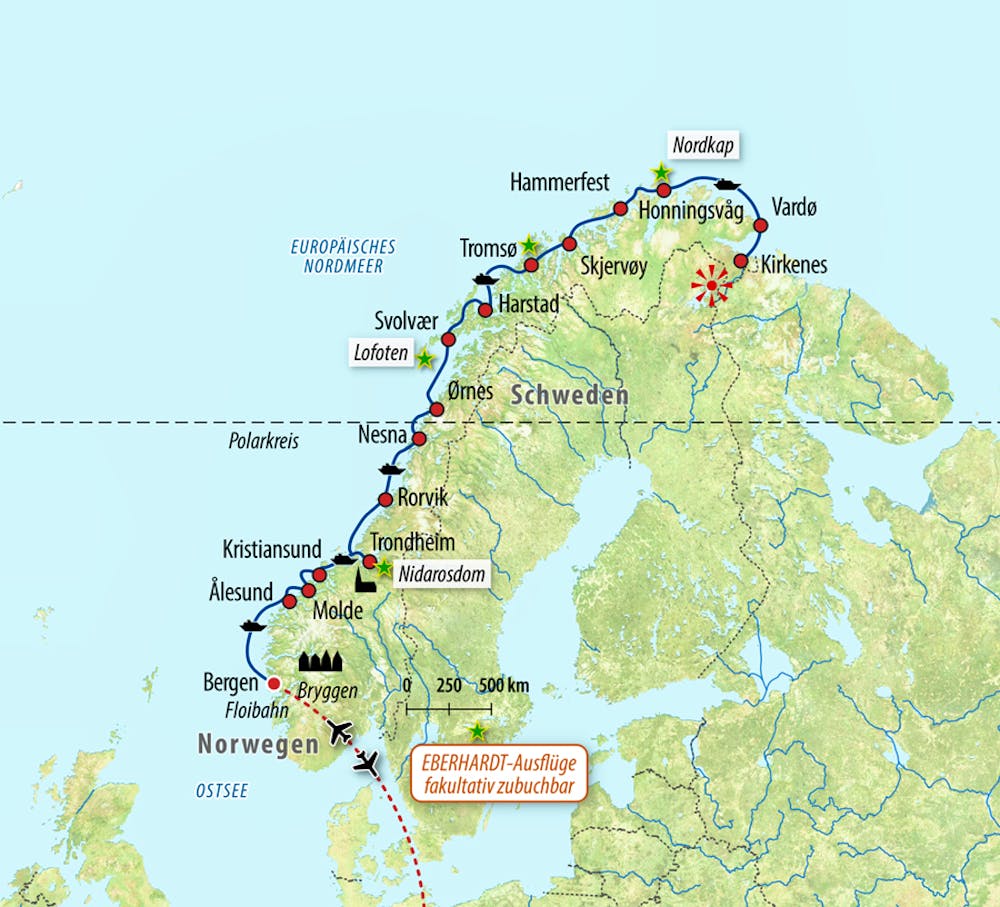 Ihre Reiseroute – © Eberhardt TRAVEL