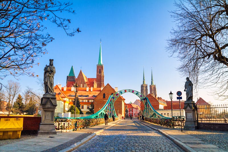 Breslau - Tumski-Brücke zur Dominsel - ©©rustamank - stock.adobe.com