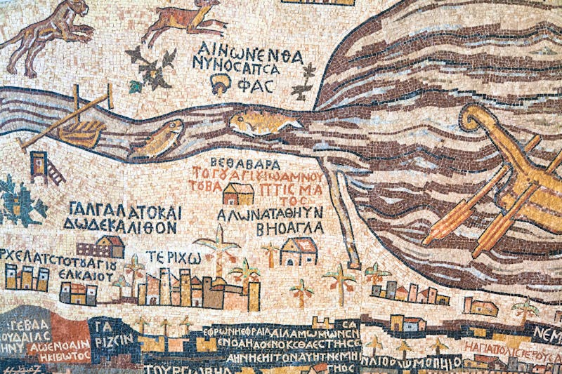 Mosaik von Madaba - Karte des Heiligen Landes - ©©vvoe - stock.adobe.com