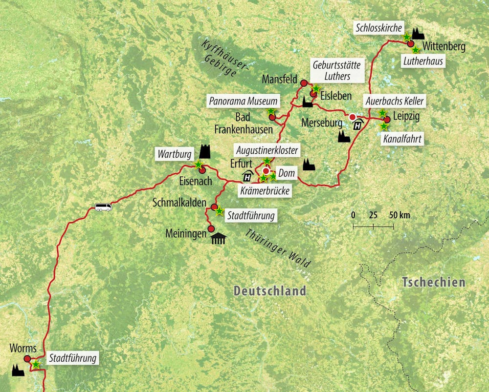 Ihre Reiseroute – © Eberhardt TRAVEL