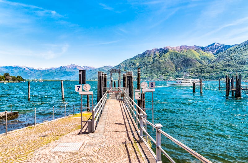 Locarno - Pier am Lago Maggiore - ©EleSi - stock.adobe.com