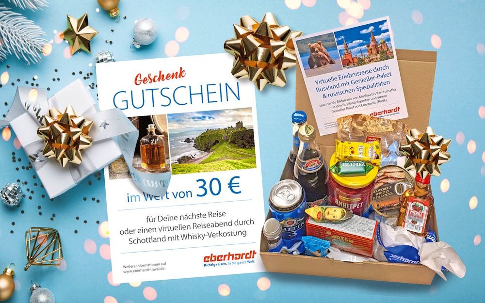 Geschenkideen - Gutscheine & virtuelle Reisen – © Eberhardt TRAVEL