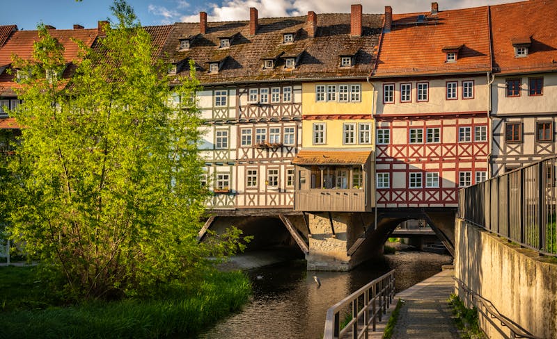 Erfurt - Krämerbrücke über die Gera - ©© 2016 Michael Schelhorn