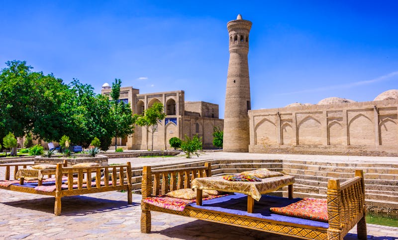 An der Kaljan-Moschee in Buchara - Usbekistan - ©©monticellllo - stock.adobe.com
