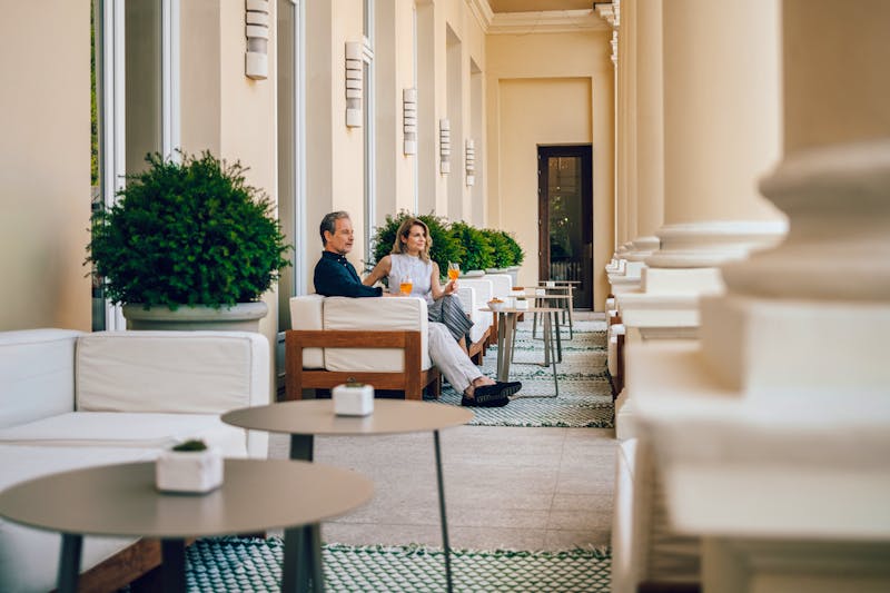 Marienbad - Falkensteiner Spa Resort Marienbad - Terrasse der Lobby – ©Jochen Arndt