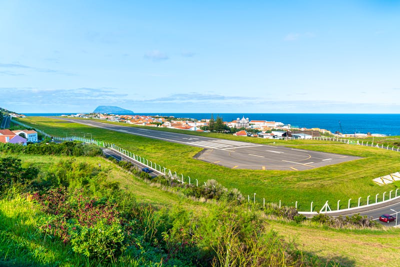 Flughafen der kleinen Azoren-Insel Graciosa - ©©Angela Meier - stock.adobe.com