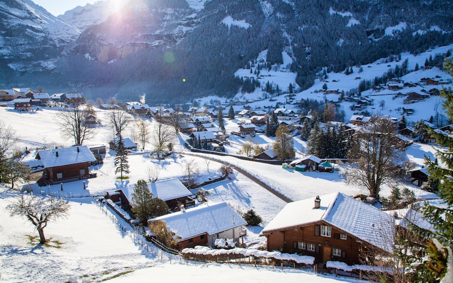 Das winterliche Grindelwald im Berner Oberland - Schweiz – © Melinda Nagy - stock.adobe.com