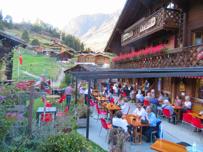 Zermatt - Racletteabend im Bergrestaurant auf Furi - ©Annette Weise