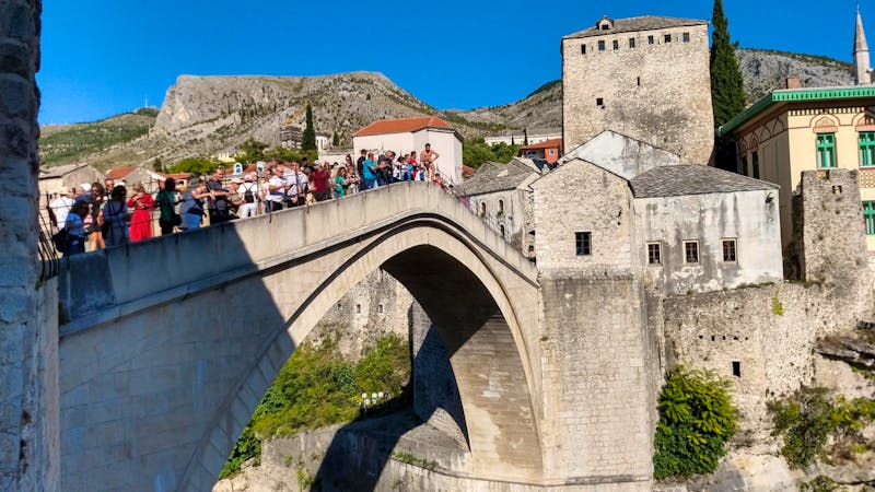 Mostar, Altstadtbrücke - ©Konrad Füssel