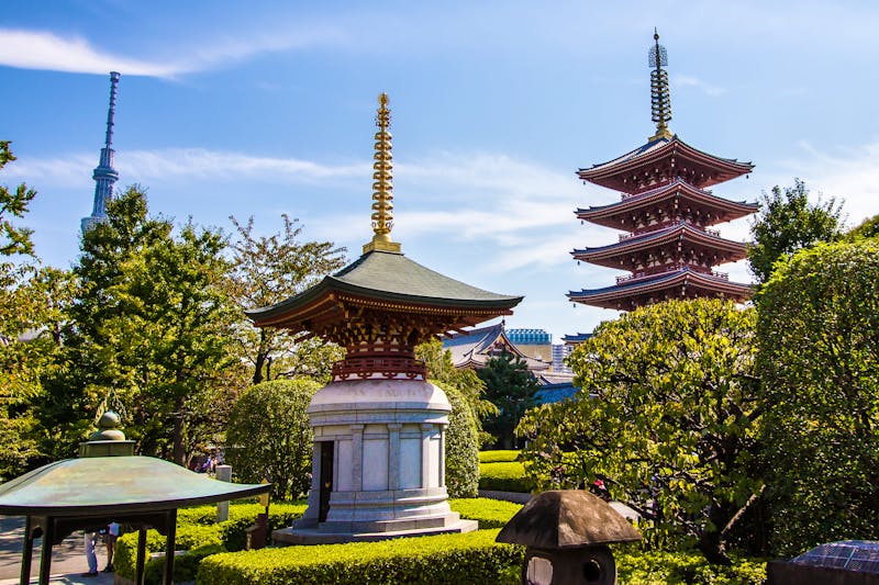 Tokio - Pagoden im Sensoji-Tempel in Asakusa - ©marcociannarel - stock.adobe.com