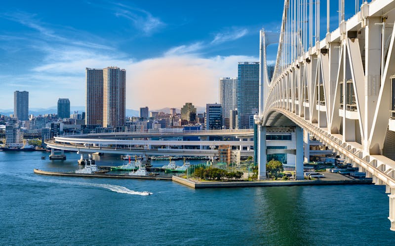 Tokio - Rainbow  Bridge  and Skyline - ©borisbelenky - stock.adobe.com