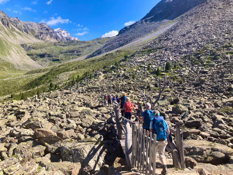 Auf dem Weg zur Düsseldorfer Hütte - &copy;Mathias Schirmer