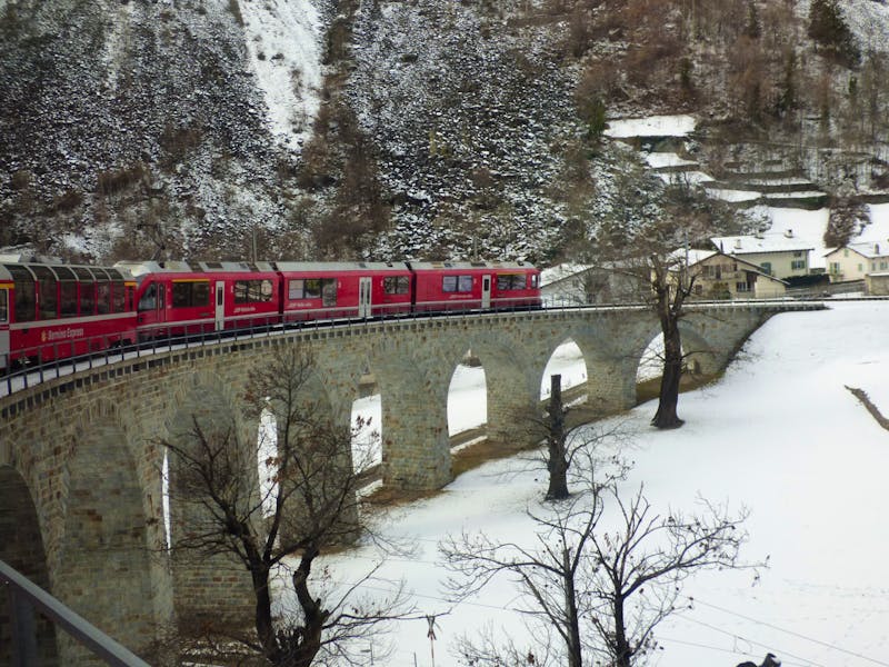 Bernina-Express - Kreisviadukt in Brusio - ©Annette Weise