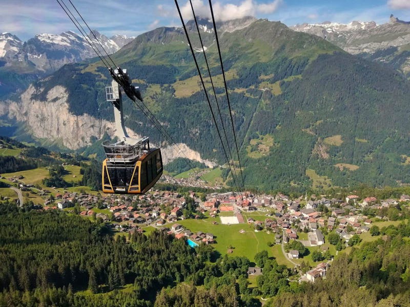 Fahrt von Wengen auf den Männlichen - ©Martina Pötschke