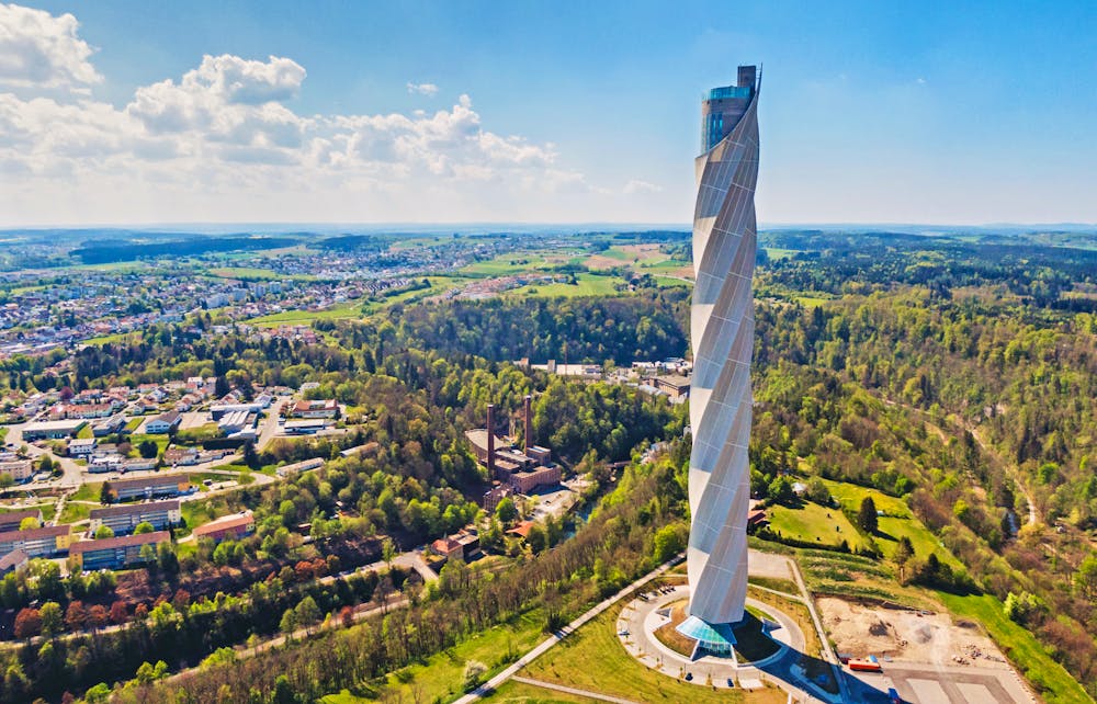 Thyssenkrupp-Testturm in Rottweil &ndash; &copy; SmallWorldProduction - stock.adobe