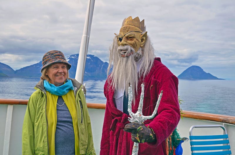 Polarkreistaufe auf dem Hurtigruten-Schiff - ©Lode Redant - Hurtigruten Guest image