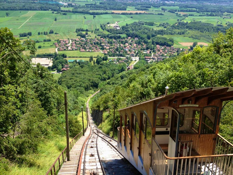 Standseilbahn von Le Touvet - ©Andrea Becker - Eberhardt TRAVEL