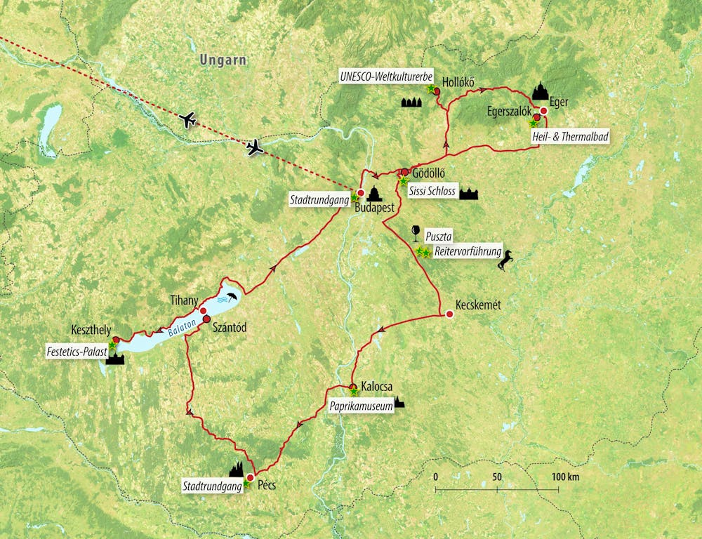 Ihre Reiseroute – © Eberhardt TRAVEL 