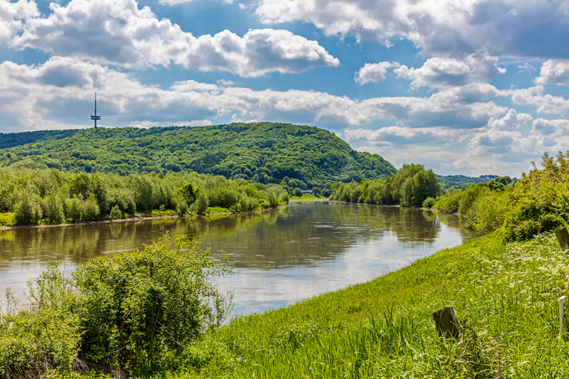Weser und Köterberg - &copy;www.ChristianSchwier.de - Adobe Stock