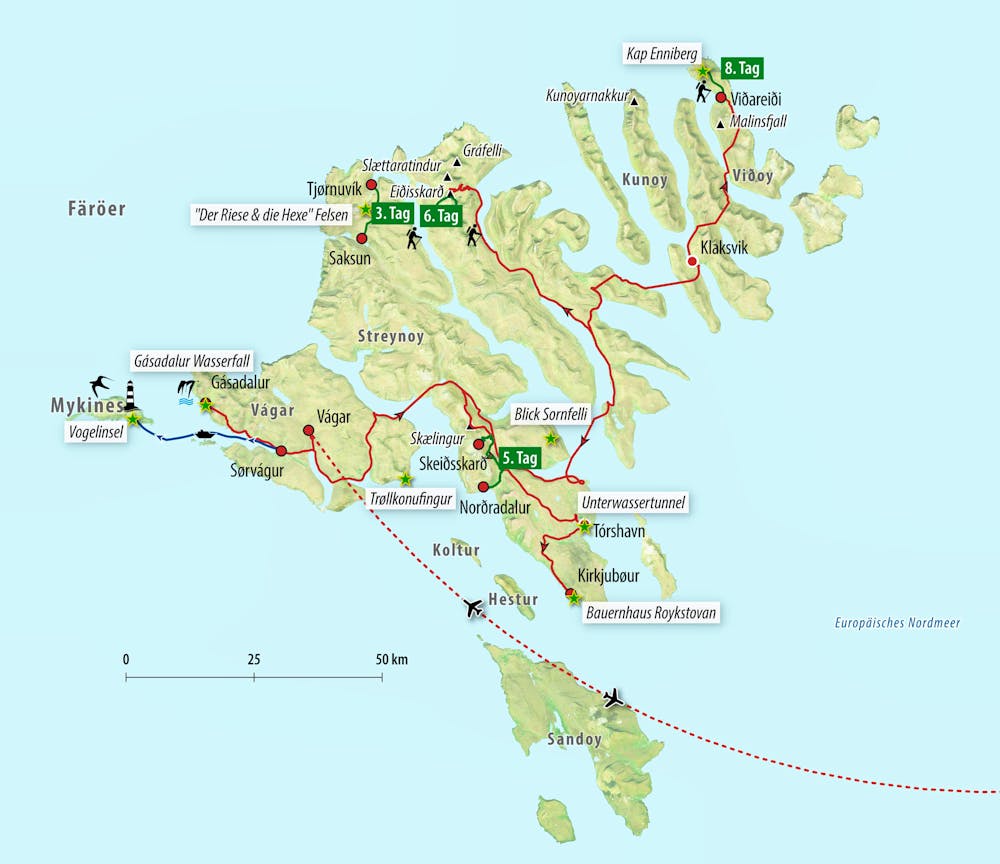 Ihre Reiseroute – © Eberhardt TRAVEL