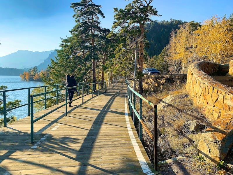 Wanderweg im Nationalpark Burabai in Kasachstan - ©Viktoriya - stock.adobe.com