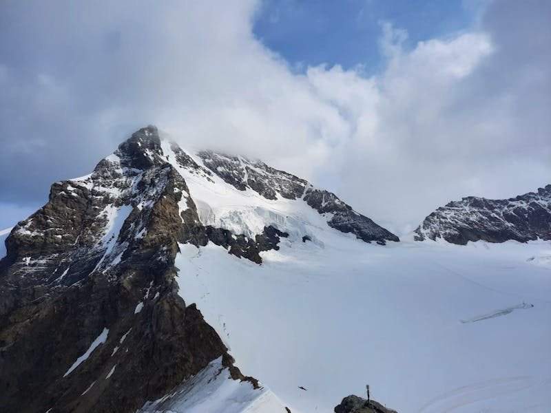 Jungfraujoch - Ausblick von der Sphinx-Aussichtsterrasse zum 