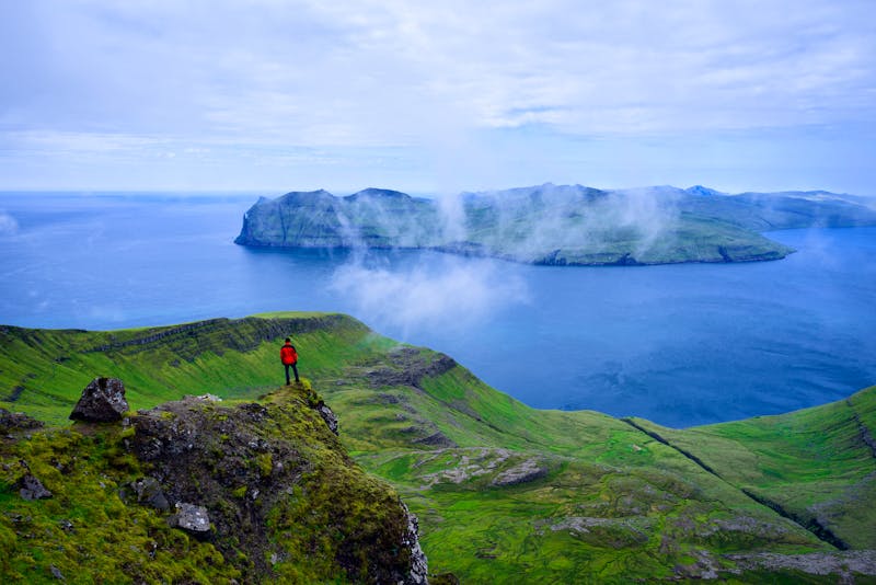 Blick auf die Insel Vagar vom Berg Sornfelli  - ©Kotenko Oleksandr