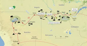 Ihre Reiseroute durch Namibia, Botswana und Simbabwe&nbsp;&ndash;&nbsp;&copy;&nbsp;Eberhardt TRAVEL