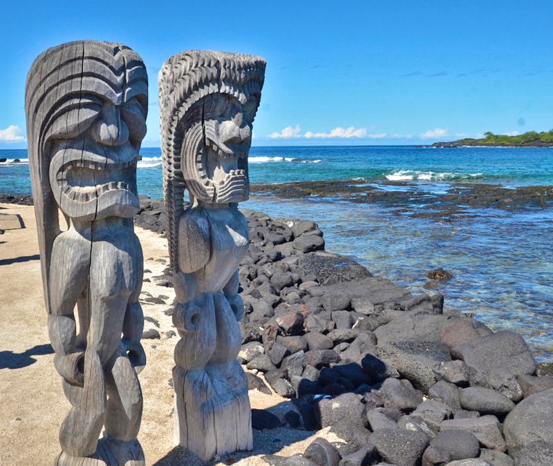 Historische Stätte Puuhonua O Honaunau an der Westküste von Big Island - ©Anne Schröder - Eberhardt TRAVEL