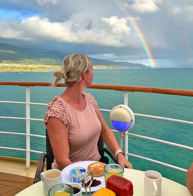 Frühstück an Bord der Pride of America im Hafen von Kahului - Insel Maui - ©Anne Schröder - Eberhardt TRAVEL
