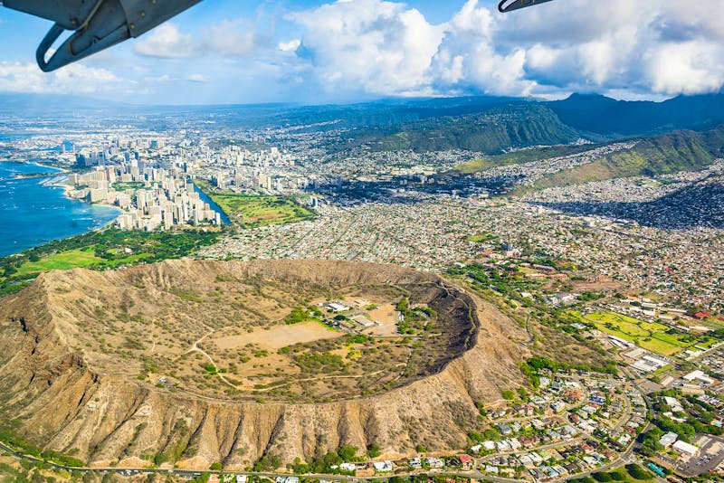 Hawaii-Insel Oahu von oben - ©ingusk - stock.adobe.com