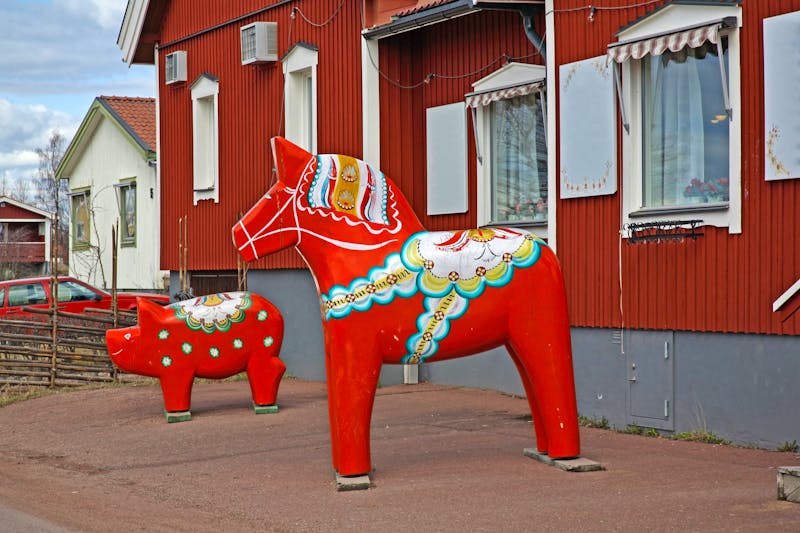 Dalapferd-Shop in Nusnäs - Region Dalarna - ©Andrey Shevchenko - stock.adobe.com