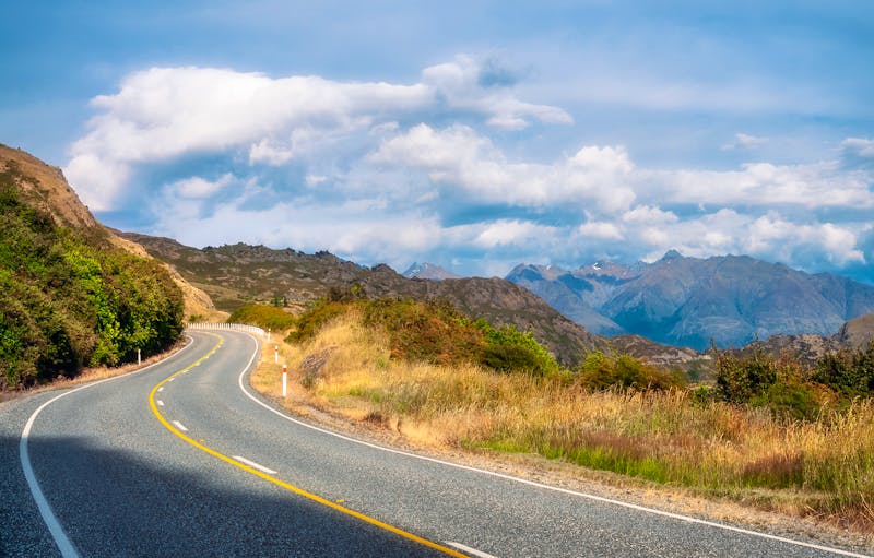 Fahrt auf dem Haast Pass durch die Südalpen - ©Daniela Constantinescu - stock.adobe.com