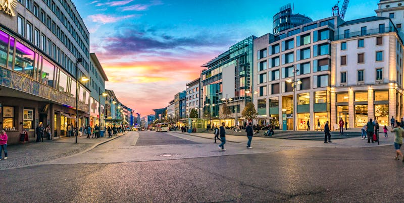 Pforzheim - Panorama der Innenstadt bei Sonnenuntergang - &copy;Vincent - stock.adobe.com