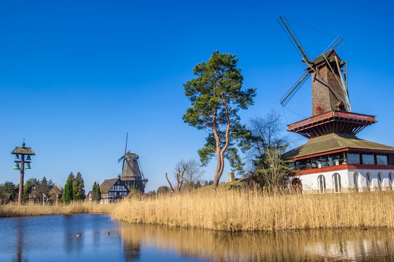 Gifhorn - historische Windmühlen im internationalen Mühlenpark - &copy;venemama - AdobeStock