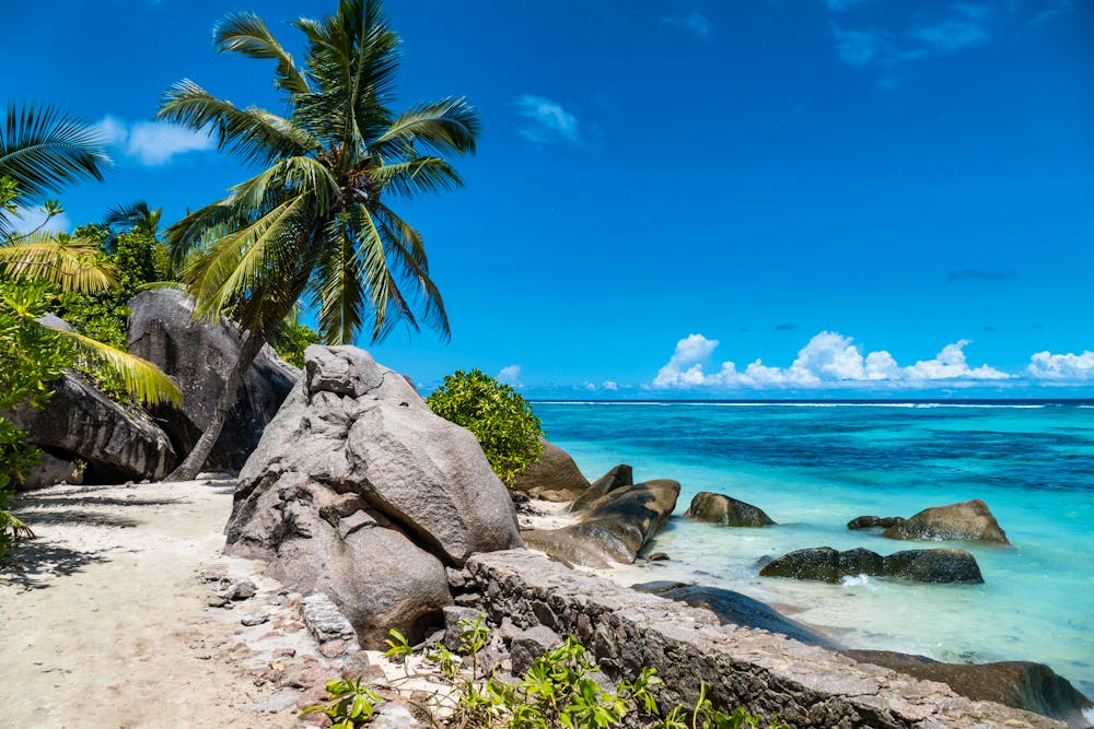 Seychellen la digue anse source d argent traumstrand &ndash; &copy; Dominik - stock.adobe.com